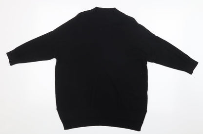 Preloved F&F Womens Black   Pullover Jumper Size 14 - Front
