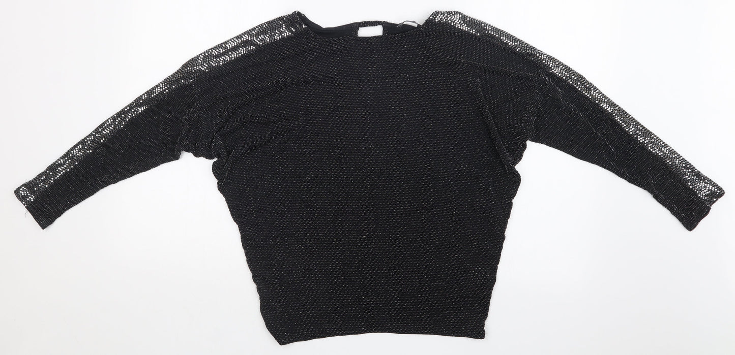 Dorothy Perkins Womens Black   Basic Blouse Size 8