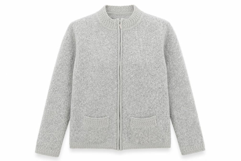 Bonmarché Womens Grey Full Zip Jumper Size L
