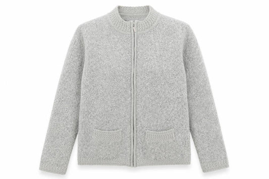 Bonmarché Womens Grey Full Zip Jumper Size L