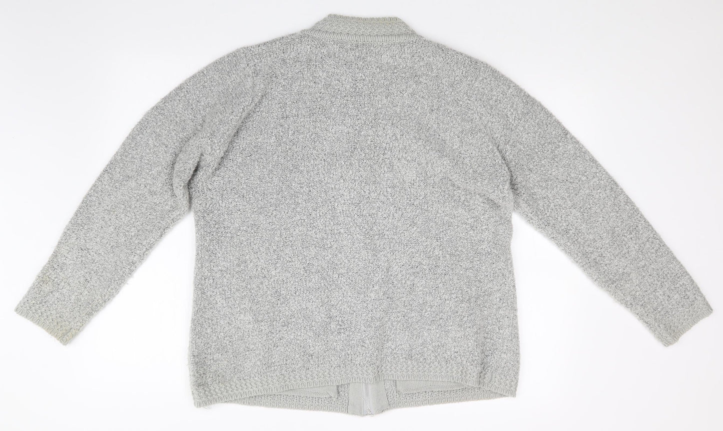 BM Womens Grey   Full Zip Jumper Size L