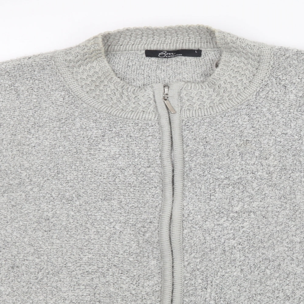 BM Womens Grey   Full Zip Jumper Size L