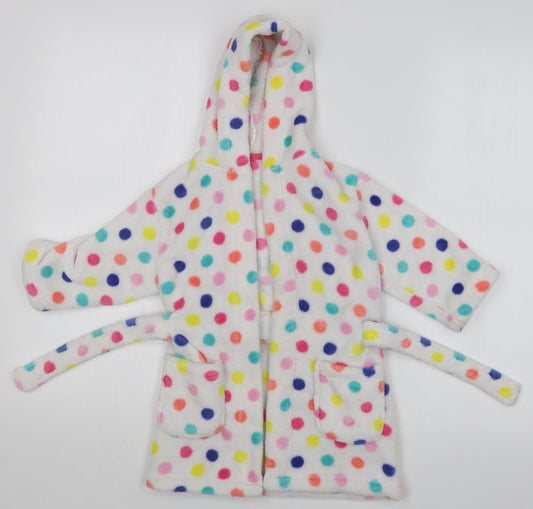 Mothercare Girls Multicoloured Spotted  Top Robe Size 2 Years