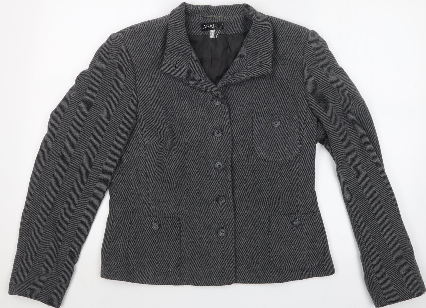 Apart Womens Grey   Jacket  Size 14