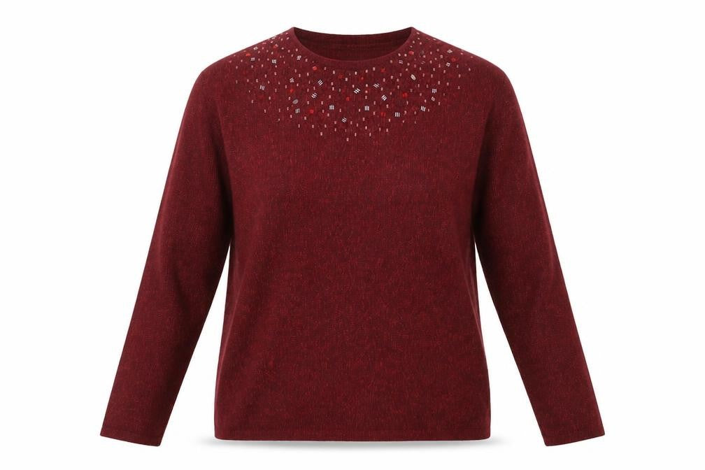 Bonmarché Womens Red Pullover Jumper Size S