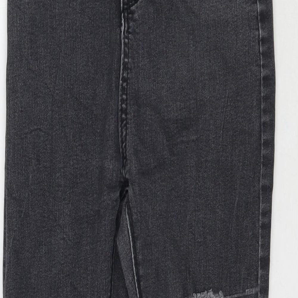 Preworn Womens Grey  Denim Skinny Jeans Size 26 L26 in
