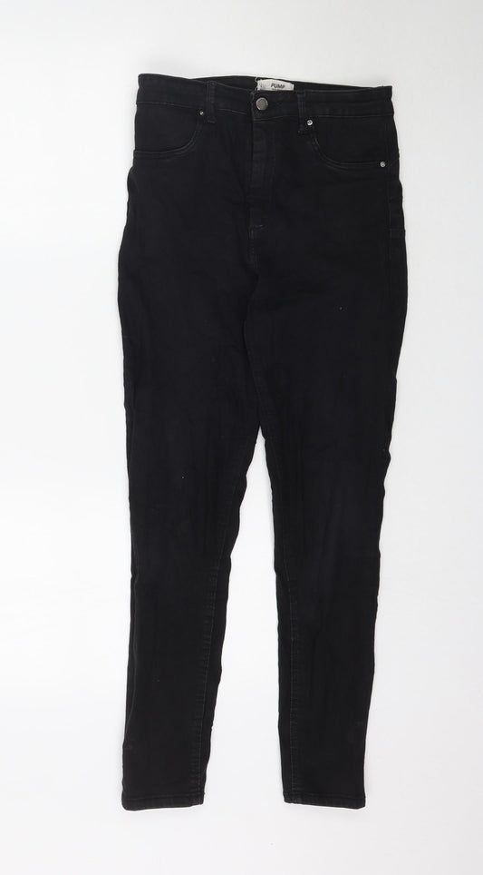 TALLY WEiJL Womens Black  Denim Skinny Jeans Size 12 L29 in