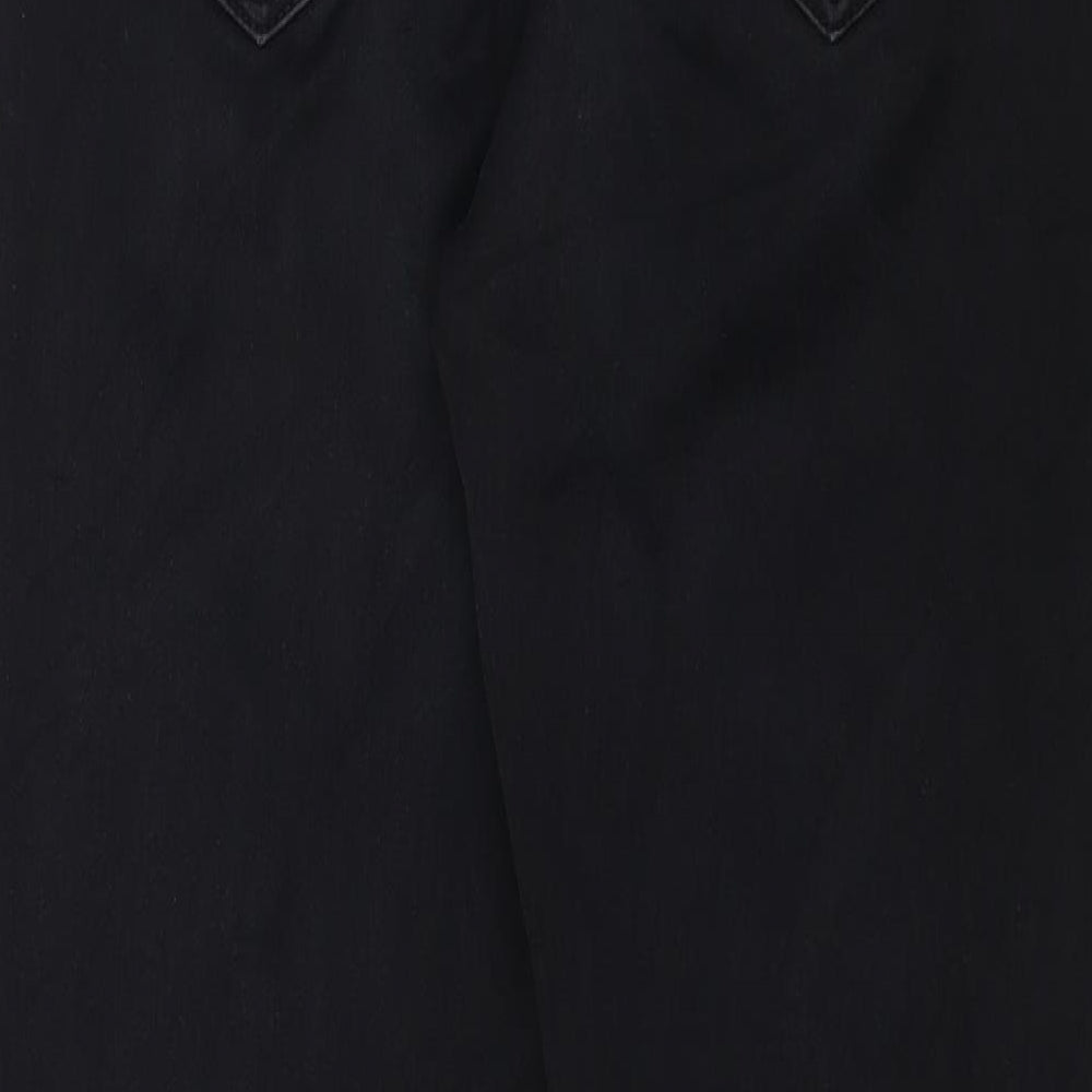 kaiweishi Womens Black  Denim Straight Jeans Size 29 in L26 in
