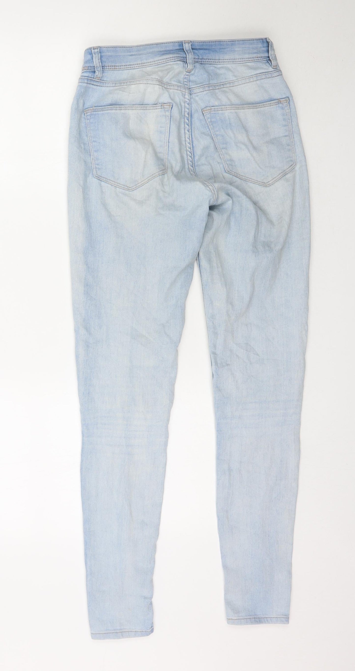 H&M Womens Blue  Denim Skinny Jeans Size 8 L30 in