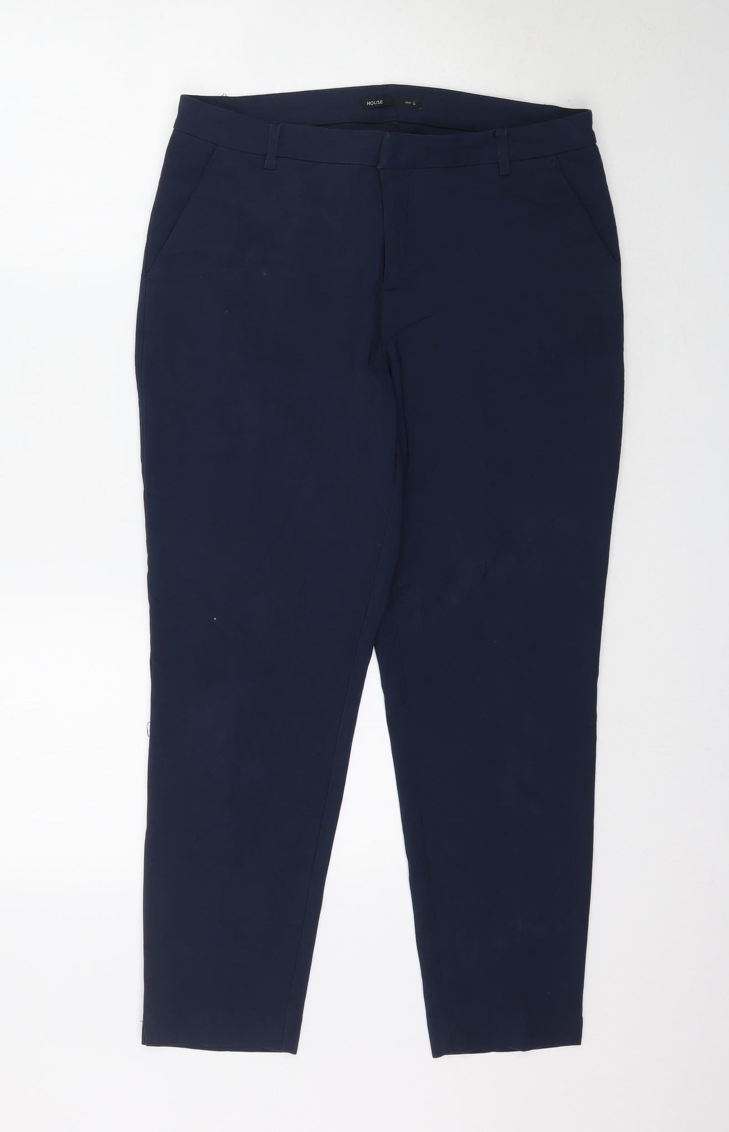 House Womens Blue   Trousers  Size L L26 in - Work Office
