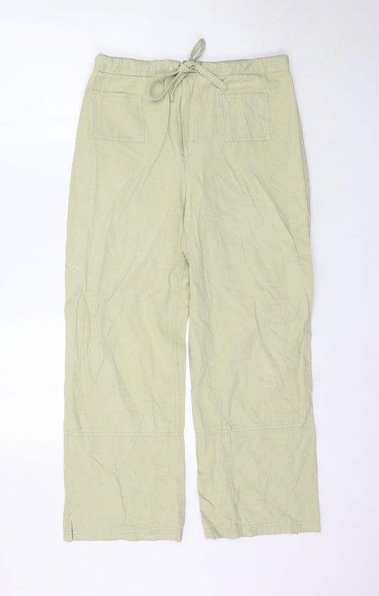 Bee Feel Womens Green   Trousers  Size L L28 in
