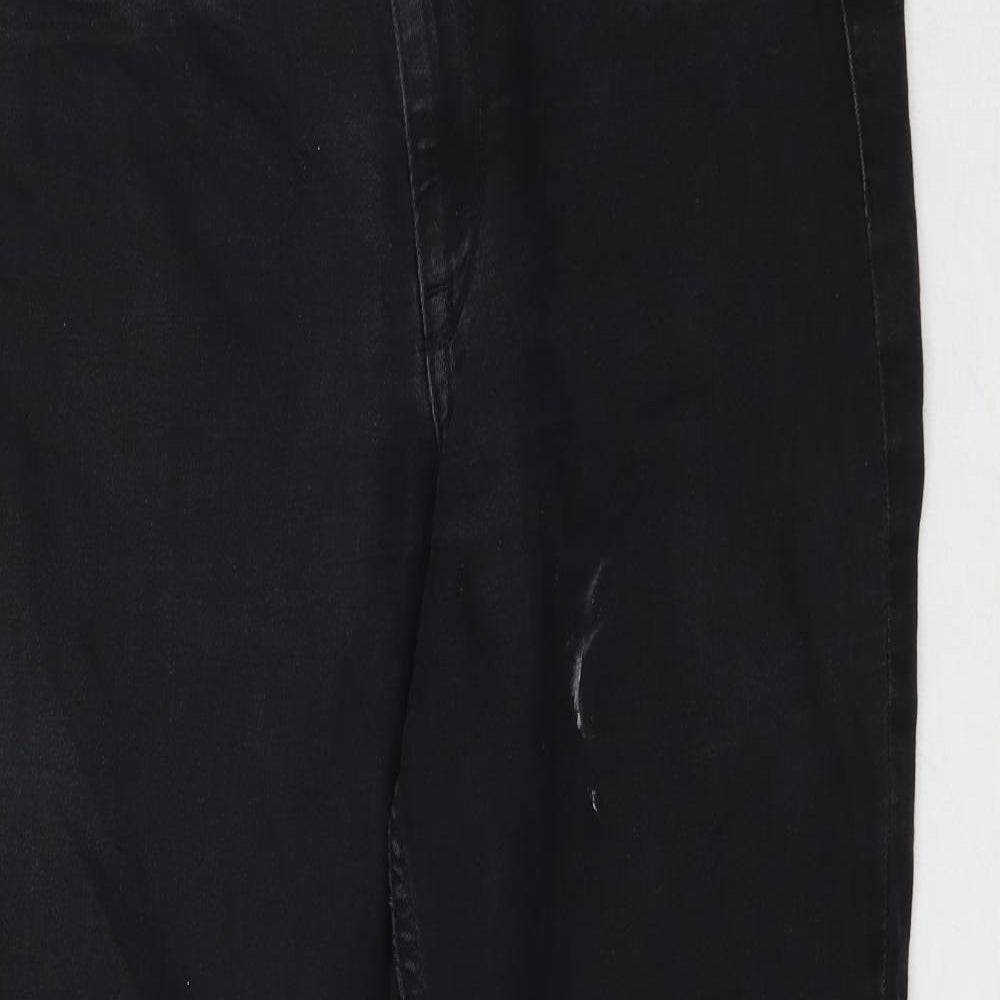 Preworn Womens Black  Denim Skinny Jeans Size M L28 in