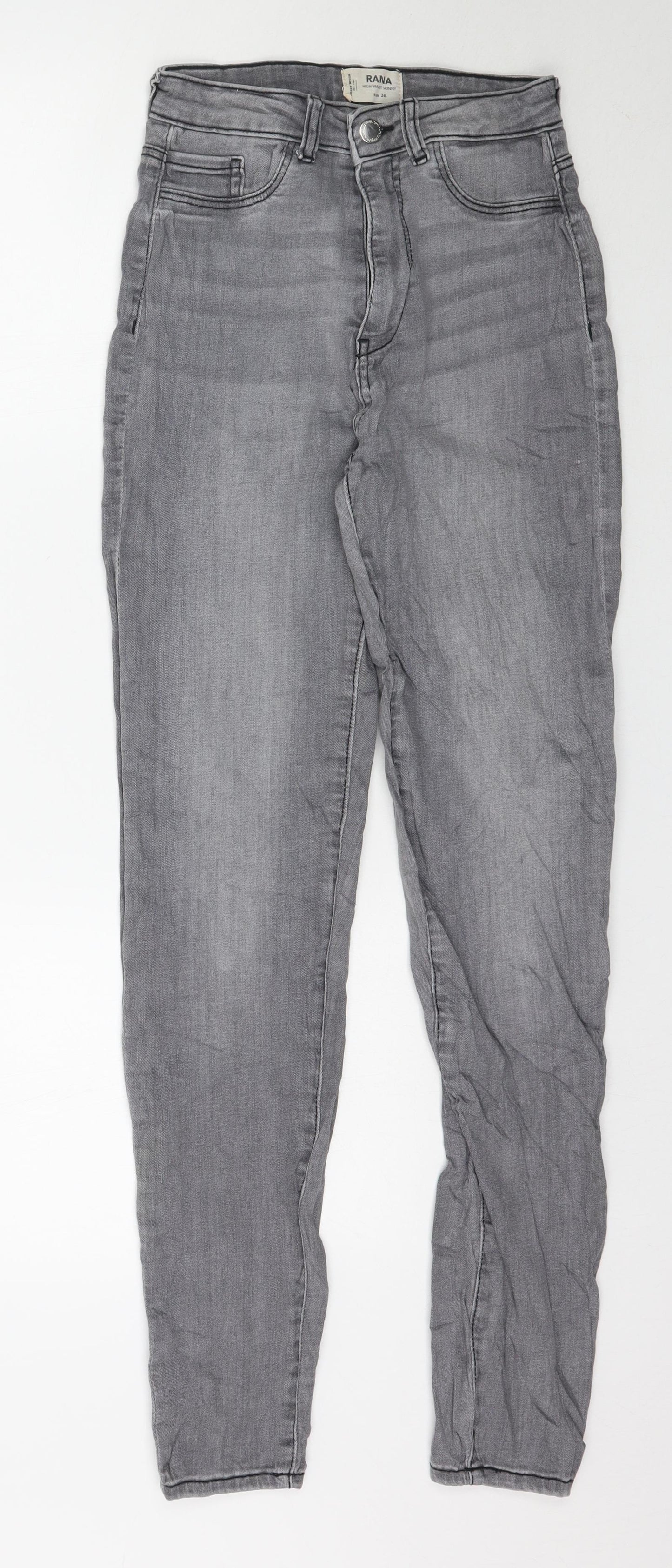 TALLY WEiJL Womens Grey  Denim Skinny Jeans Size 8 L31 in