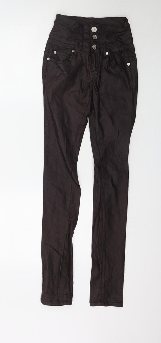 Floyd Womens Brown   Skinny Jeans Size 25 in L32 in - Faux Leather
