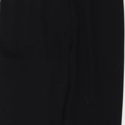 Papaya Womens Black   Trousers  Size 12 L25 in
