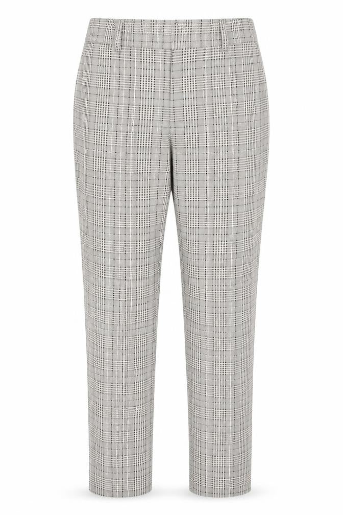 H&M Womens Grey Plaid  Trousers  Size 10 L27 in