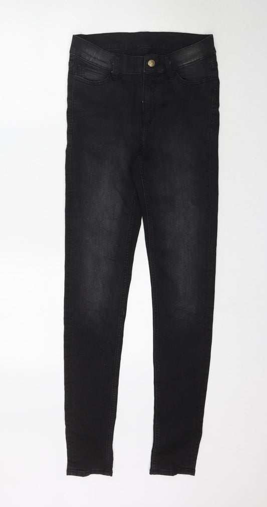 Preworn Womens Black  Denim Skinny Jeans Size S L32 in