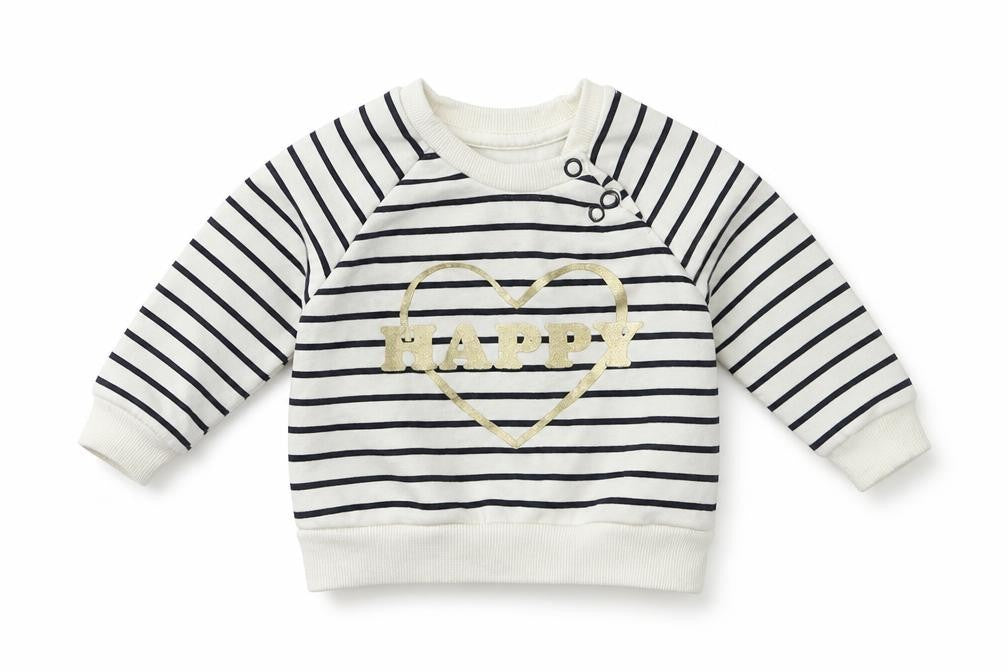 Primark Baby White Striped  Pullover Jumper Size 3-6 Months