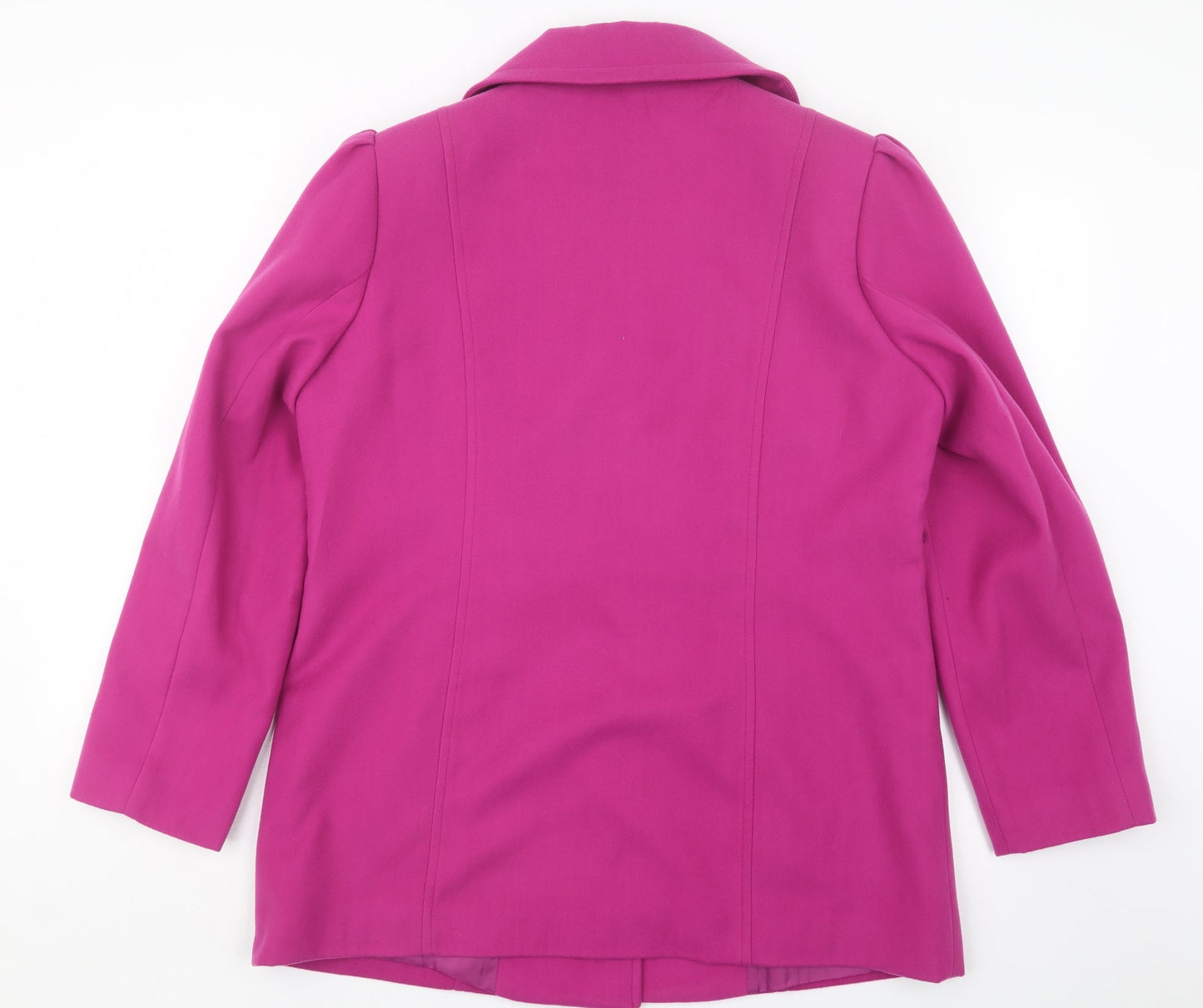 Wardrobe Essentials Womens Purple   Pea Coat Coat Size 14