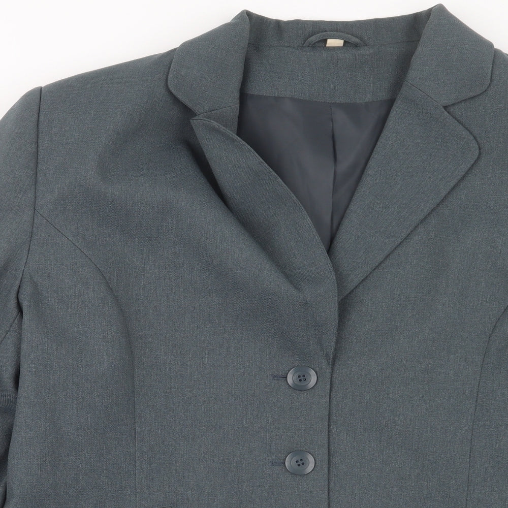 EWM Womens Grey   Jacket Blazer Size 16