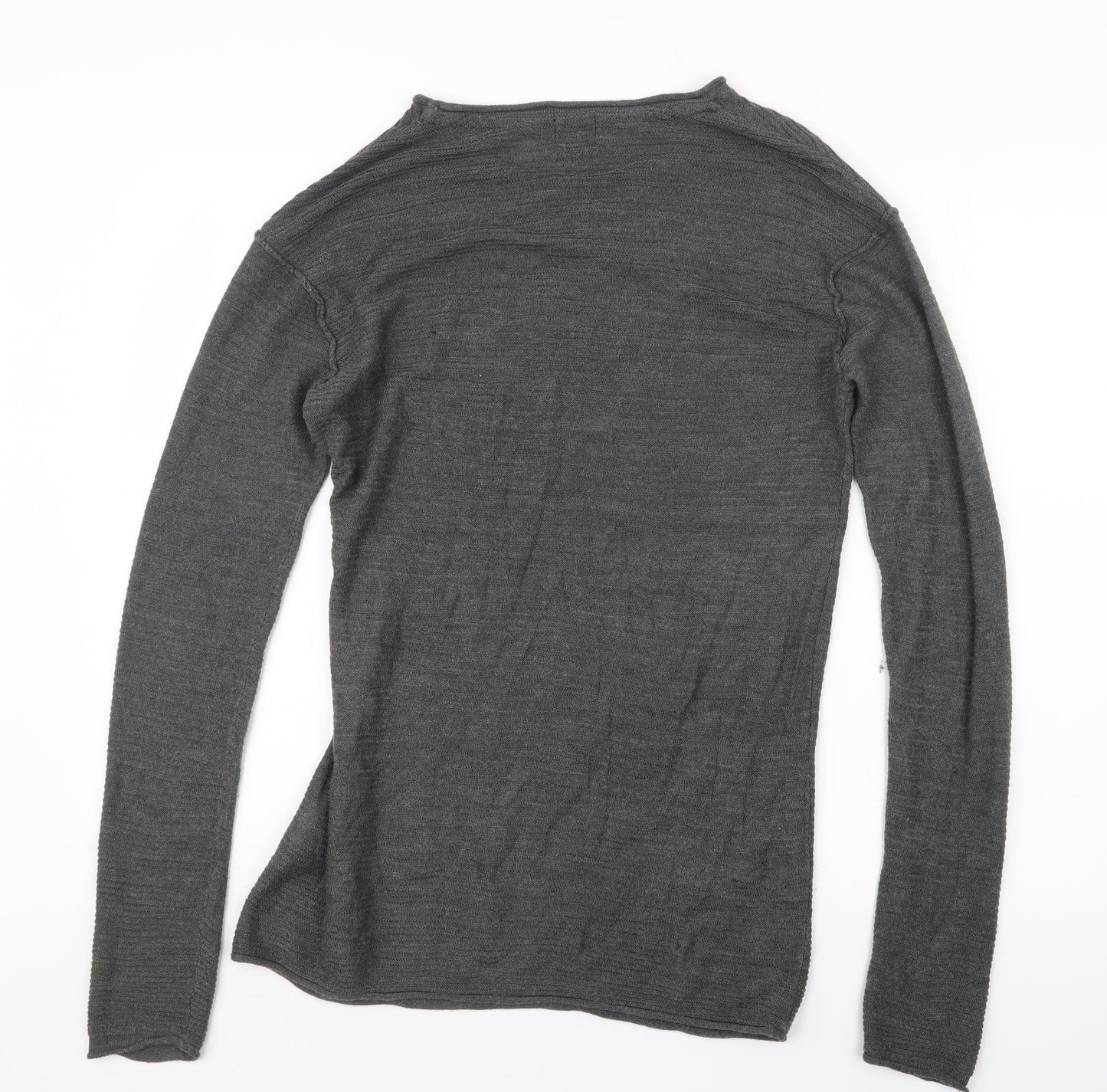 H&M Womens Grey  Knit Pullover Jumper Size XS