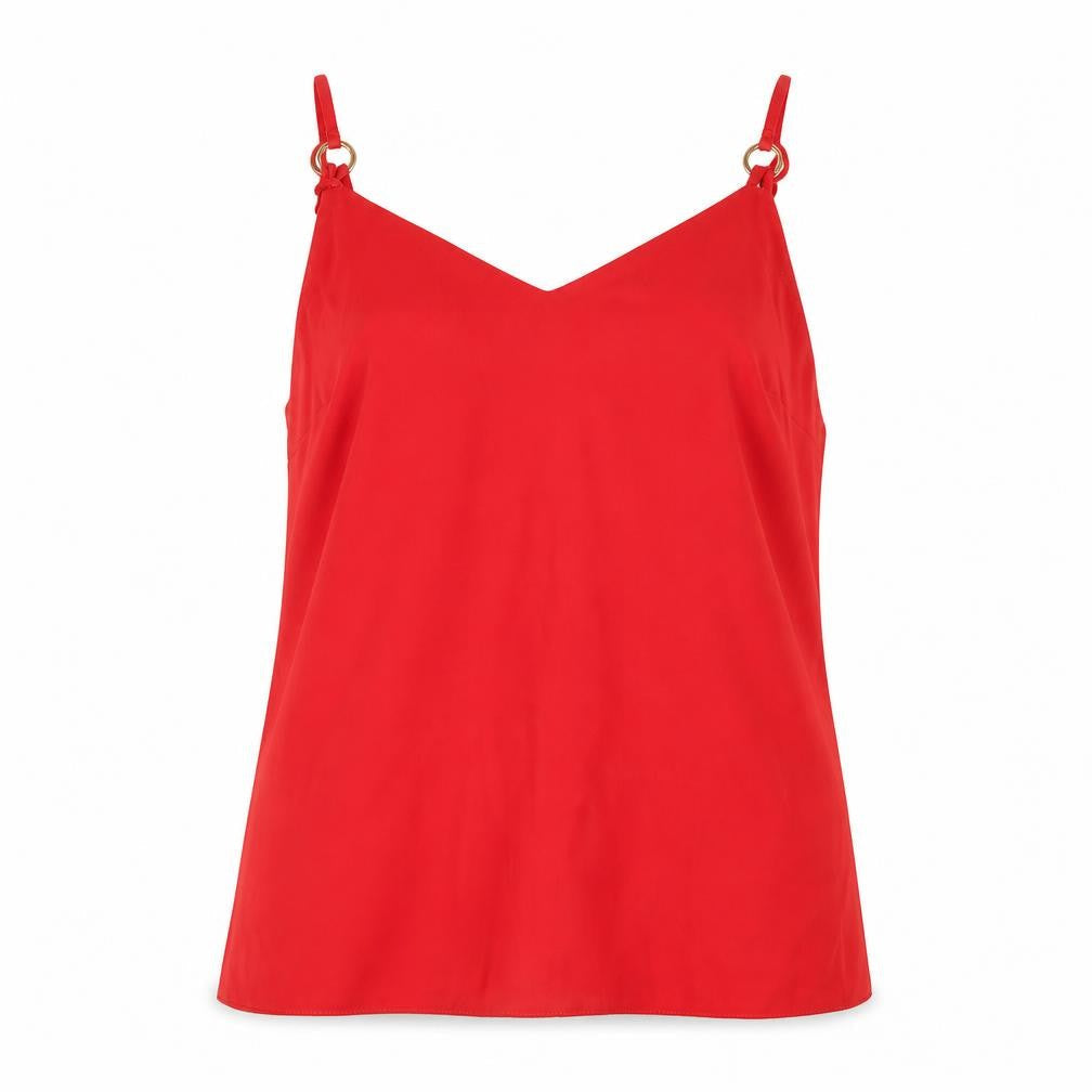 Dorothy Perkins Womens Red   Basic Blouse Size 10