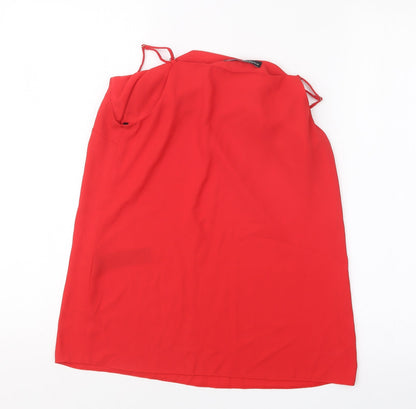 Dorothy Perkins Womens Red   Basic Blouse Size 10
