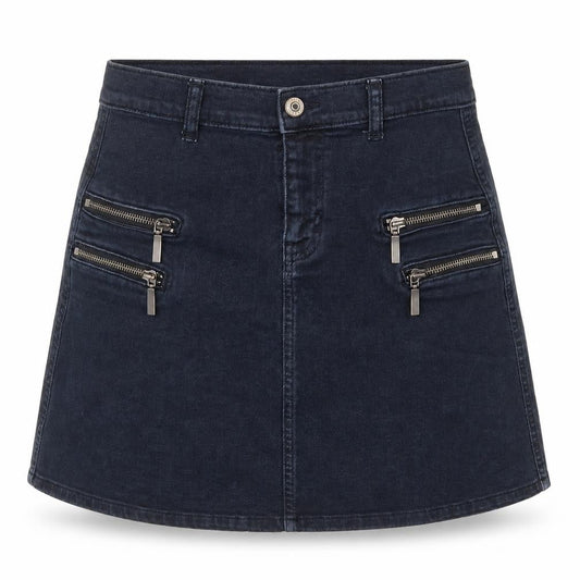Mango Womens Blue  Denim Straight & Pencil Skirt Size S