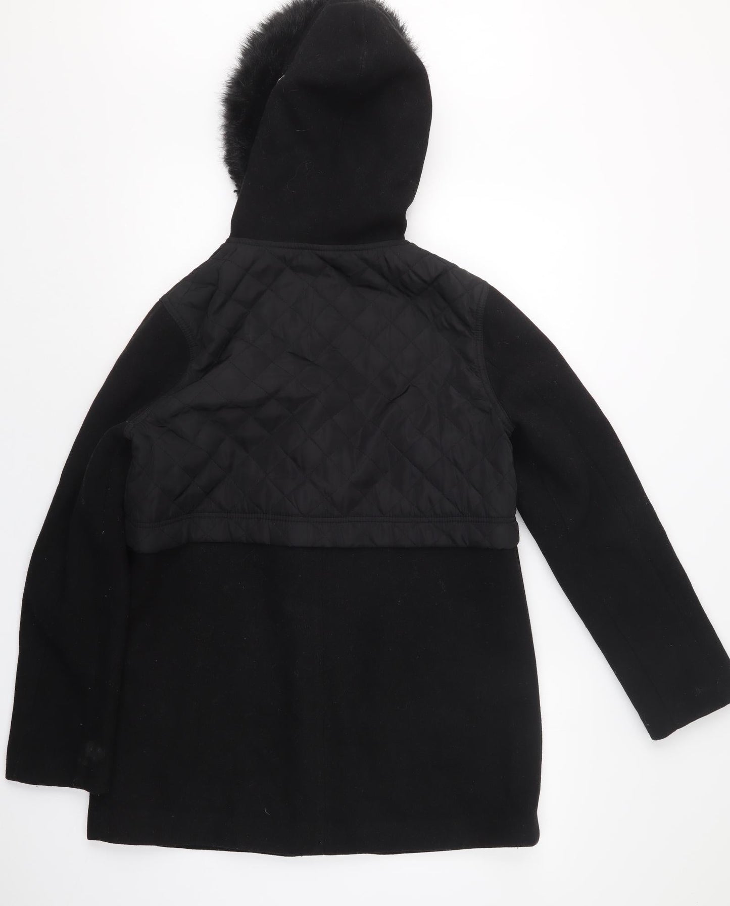 Marks and Spencer Womens Black   Pea Coat Coat Size 12