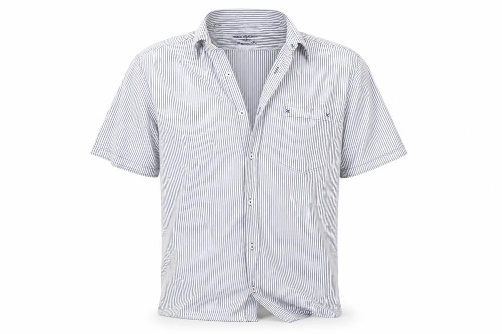 NEXT Mens Blue Striped   Button-Up Size L