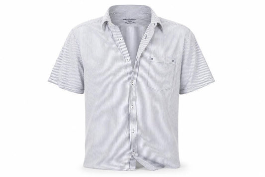 Next Mens Blue Striped   Button-Up Size L