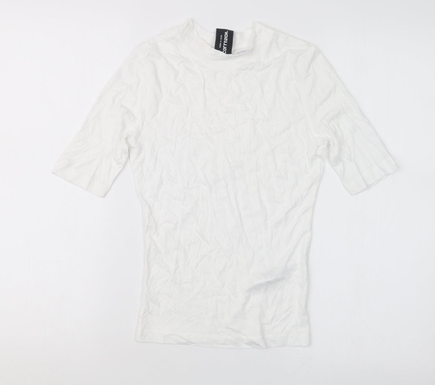 COLLUSION Womens White   Basic T-Shirt Size 8