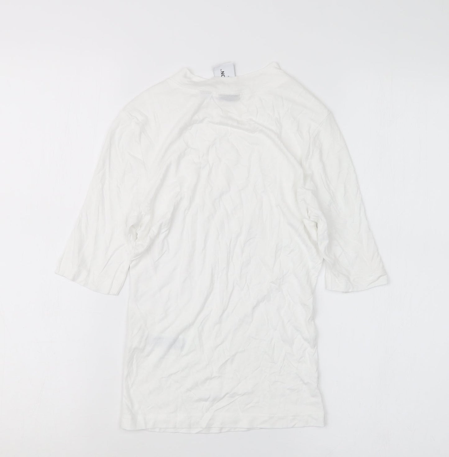COLLUSION Womens White   Basic T-Shirt Size 8