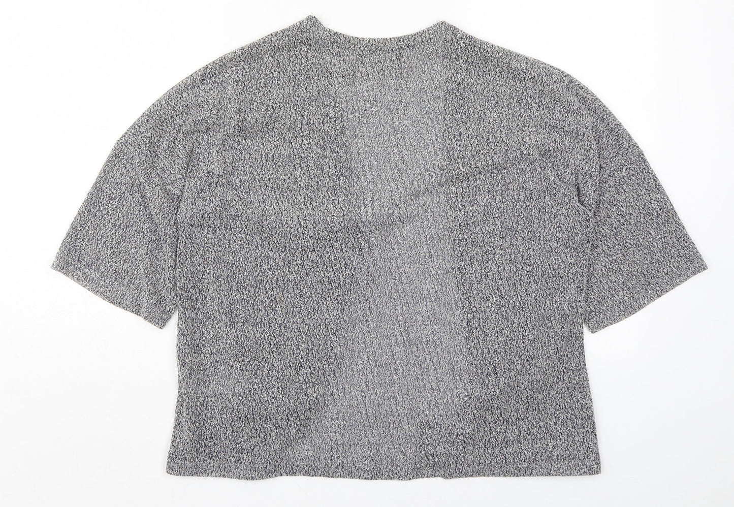 New Look Womens Grey  Knit Cardigan Jumper Size 8