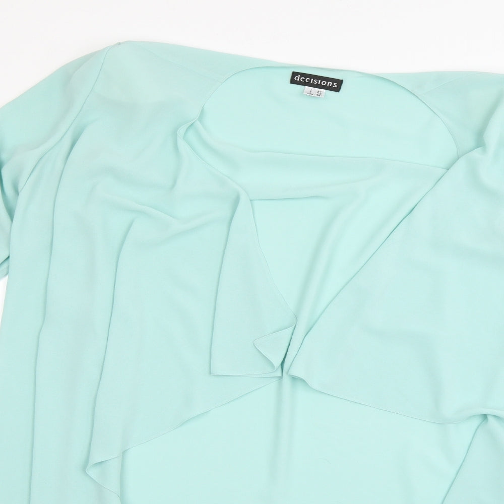 decisions Womens Green   Overcoat Coat Size 16