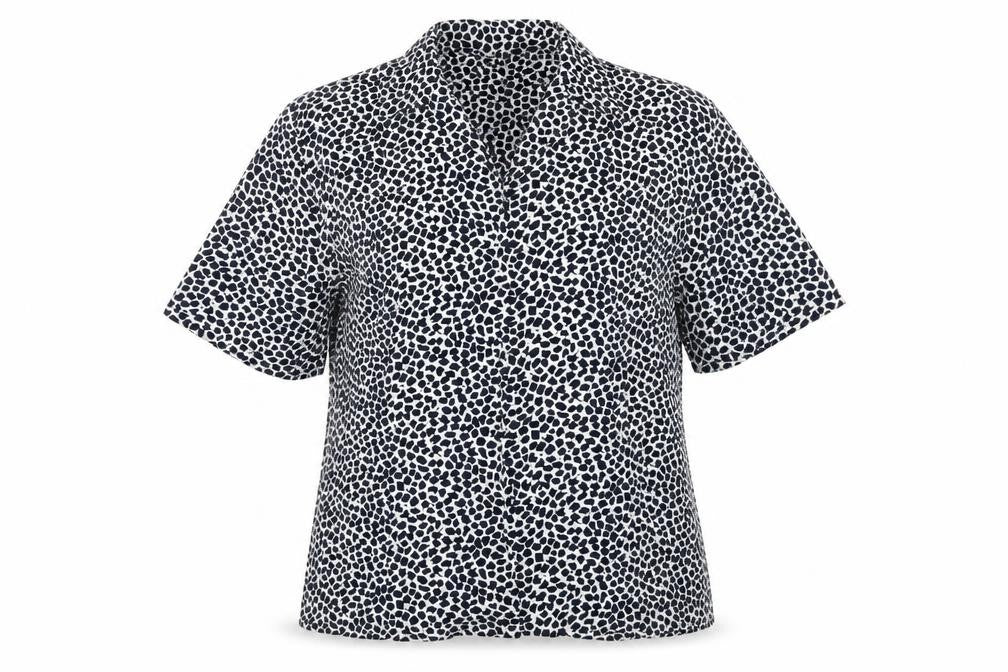 fable Womens Multicoloured Geometric  Basic Button-Up Size 14