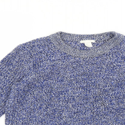 H&M Womens Multicoloured Argyle/Diamond  Pullover Jumper Size M