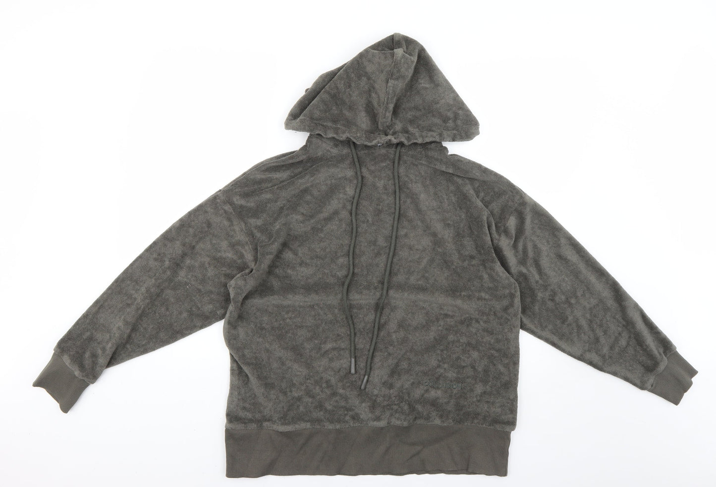 COLLUSION Womens Grey   Pullover Hoodie Size 6