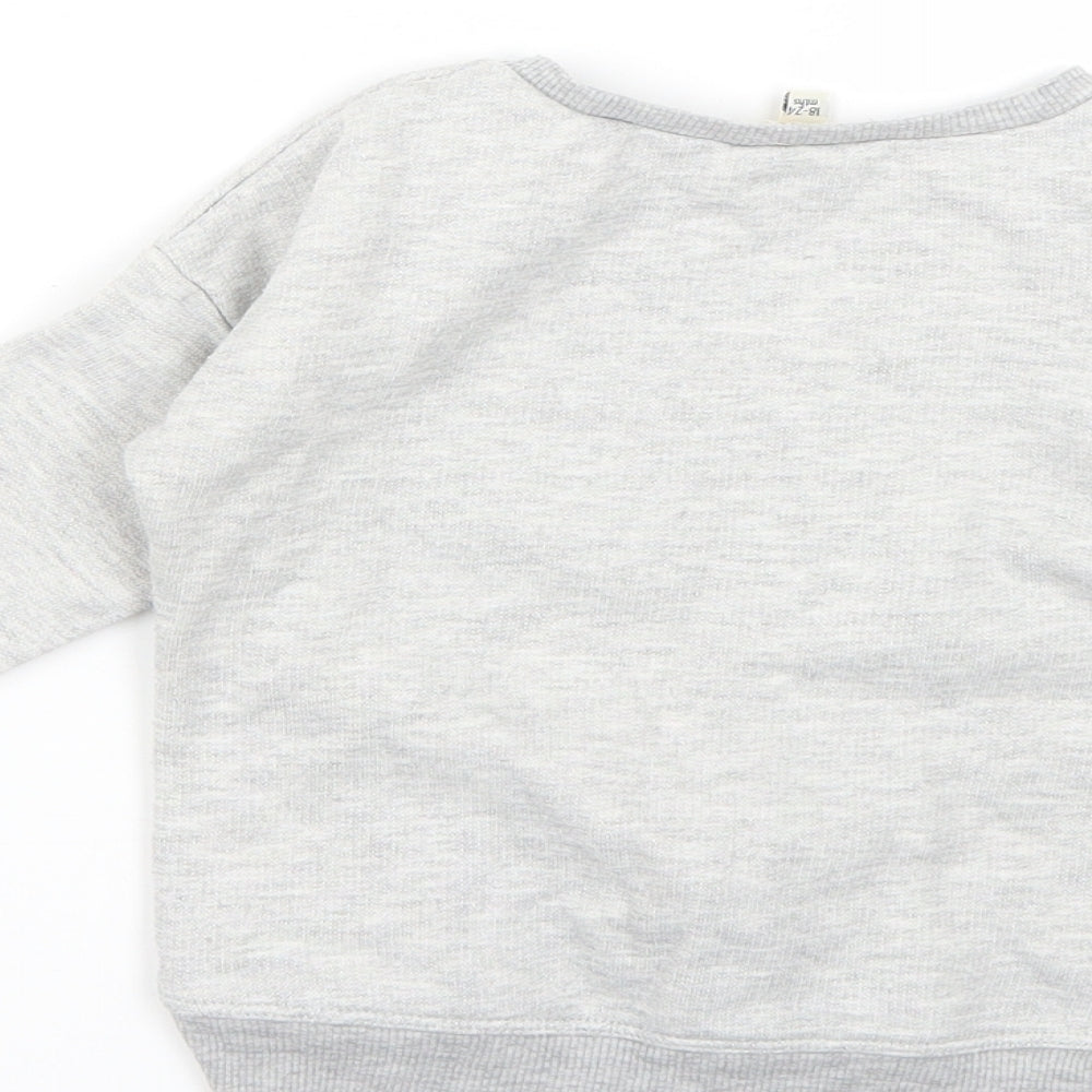 River Island Baby Grey Geometric  Pullover Jumper Size 18-24 Months