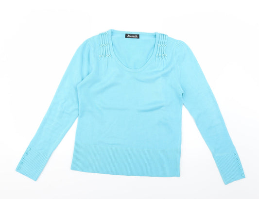 alexara Womens Blue   Pullover Jumper Size S