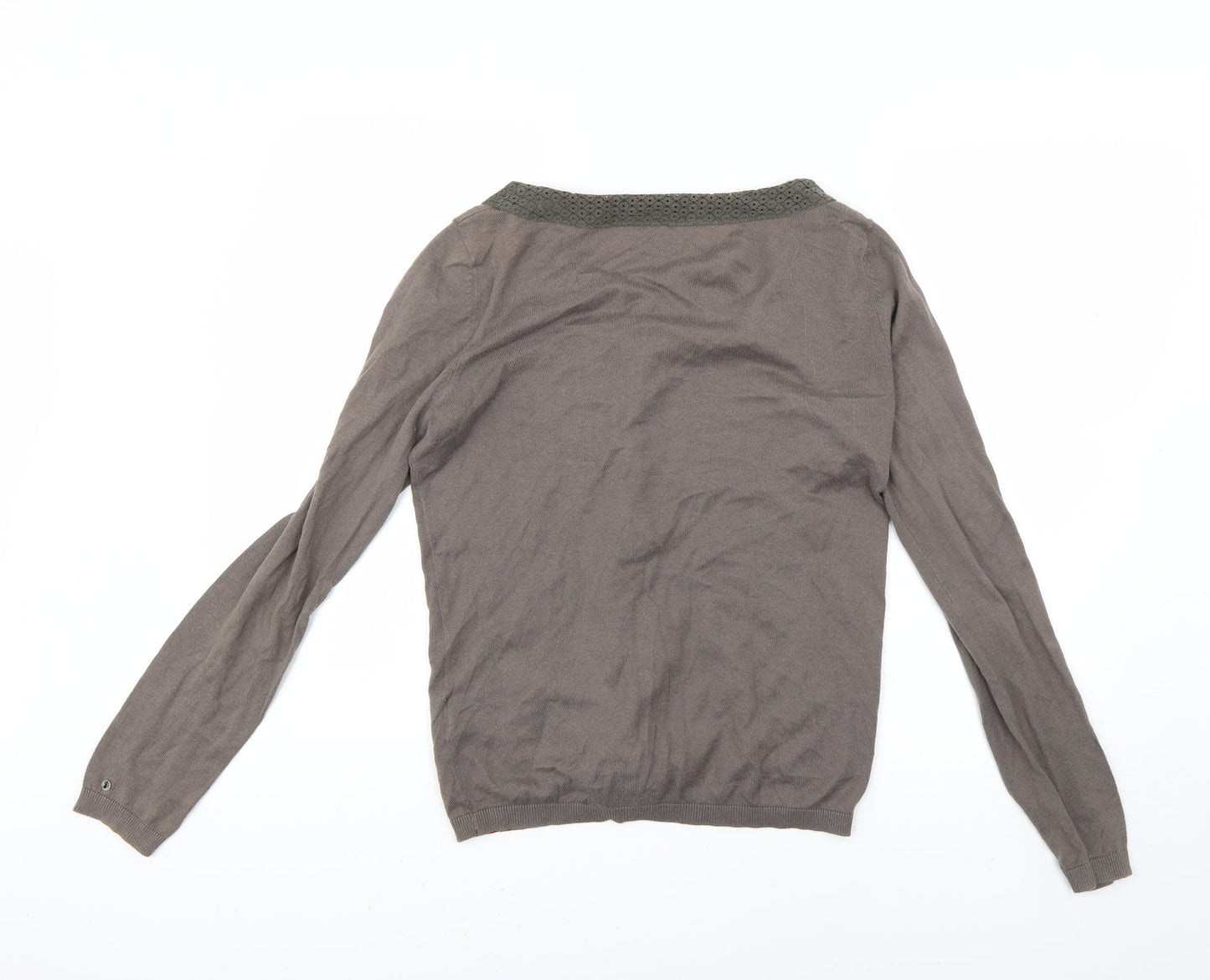 authentic line Womens Brown   Cardigan Jumper Size M