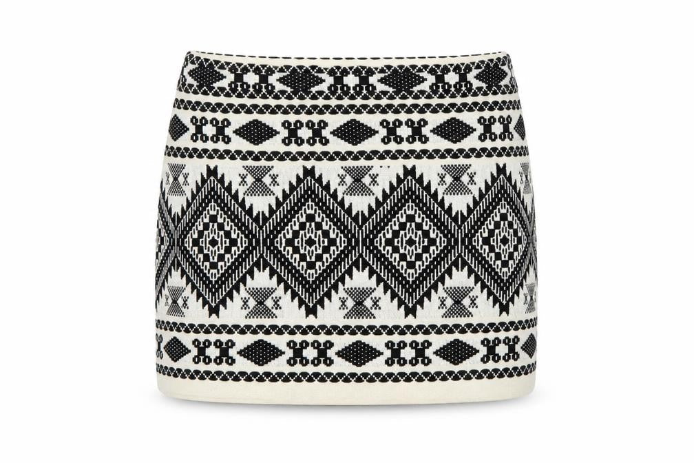 Topshop Womens Multicoloured Geometric  Mini Skirt Size 6