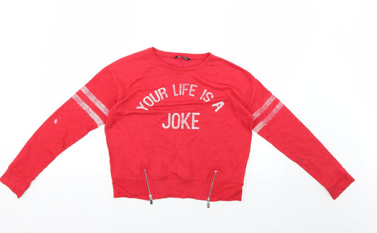Select Womens Red   Pullover Jumper Size 10