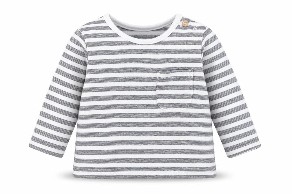TU Boys Blue Striped  Basic T-Shirt Size 0-3 Months