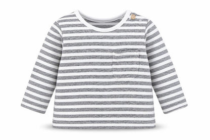 Tu Boys Blue Striped  Basic T-Shirt Size 0-3 Months