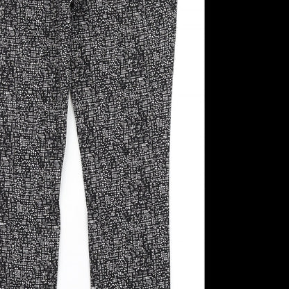 Tu Womens Black Check  Dress Pants Trousers Size 12 L29 in