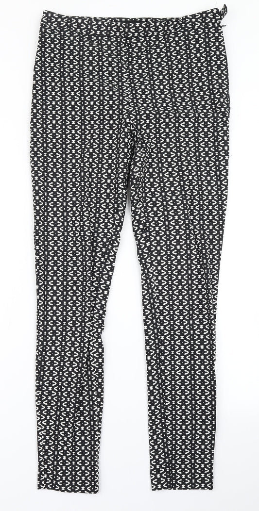 Atmosphere Womens Black Check  Dress Pants Trousers Size 10 L28 in