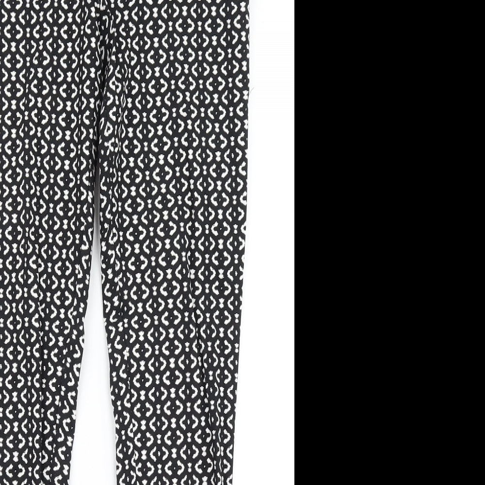 Atmosphere Womens Black Check  Dress Pants Trousers Size 10 L28 in