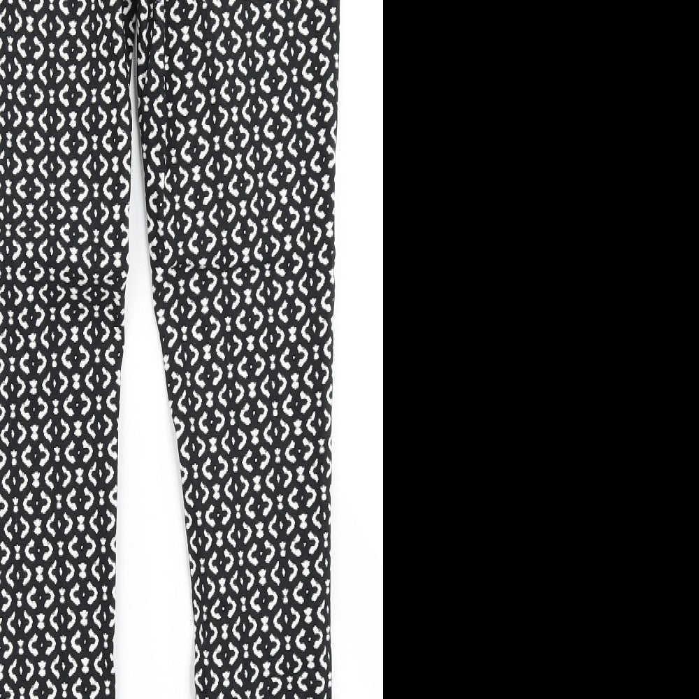 Atmosphere Womens Black Check  Dress Pants Trousers Size 10 L28 in