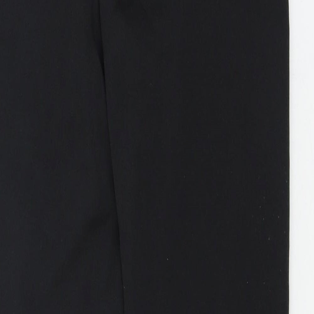 Fashion Womens Black  Jersey Capri Leggings Size S L27 in